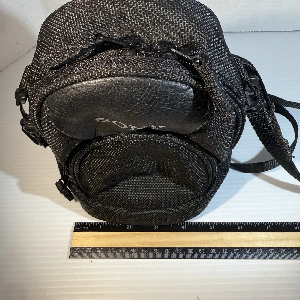 VINTAGE CARRY  SONY CAMERA BAG & STRAP Black Clean